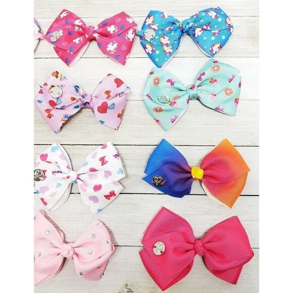 JoJo Siwa Bows 16 Mini Small Multi-Color Rhinestone Cheer Dance 2-3" Nickelodeon - Picture 3 of 6
